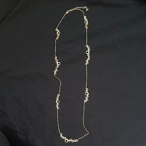 Elegant Gold toned Necklace with Circular Accents